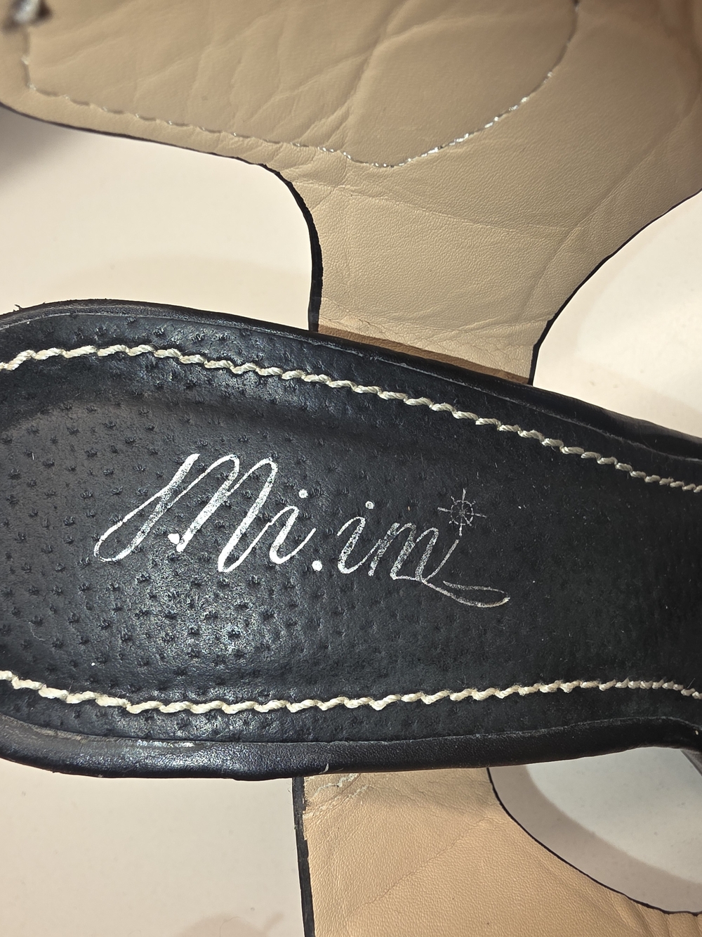 miami Black Strappy Block Heel Sandals - Picture 6 of 9